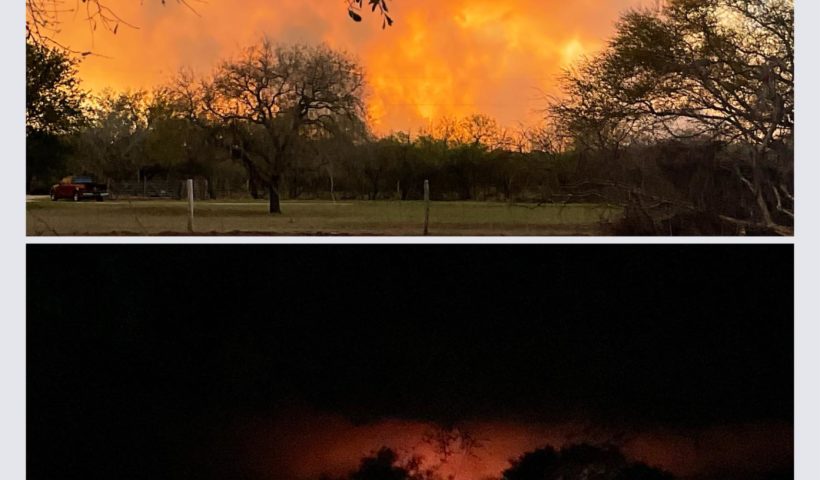 Photos courtesy of Kirsten Compary, Dean of Students. These photos show the Borrega Fire as it burned last night. Compary lives a few miles from the blaze.