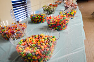 Candy options at Vision Board event.